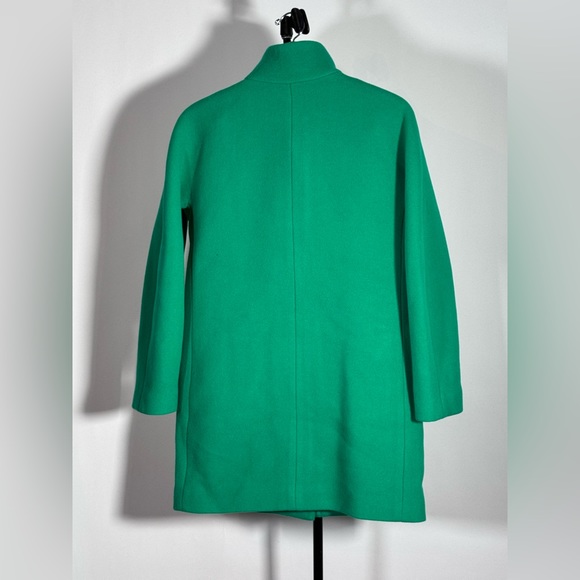 J. Crew Green Cocoon Coat - Picture 9 of 12